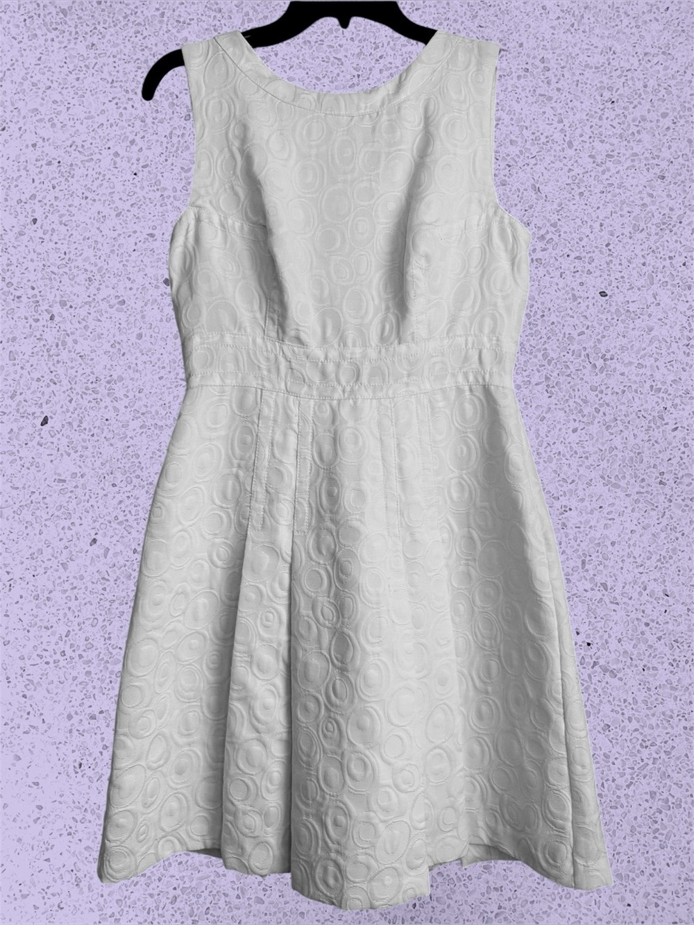 Jax Textured White/Elagant  Mini Dress size 6